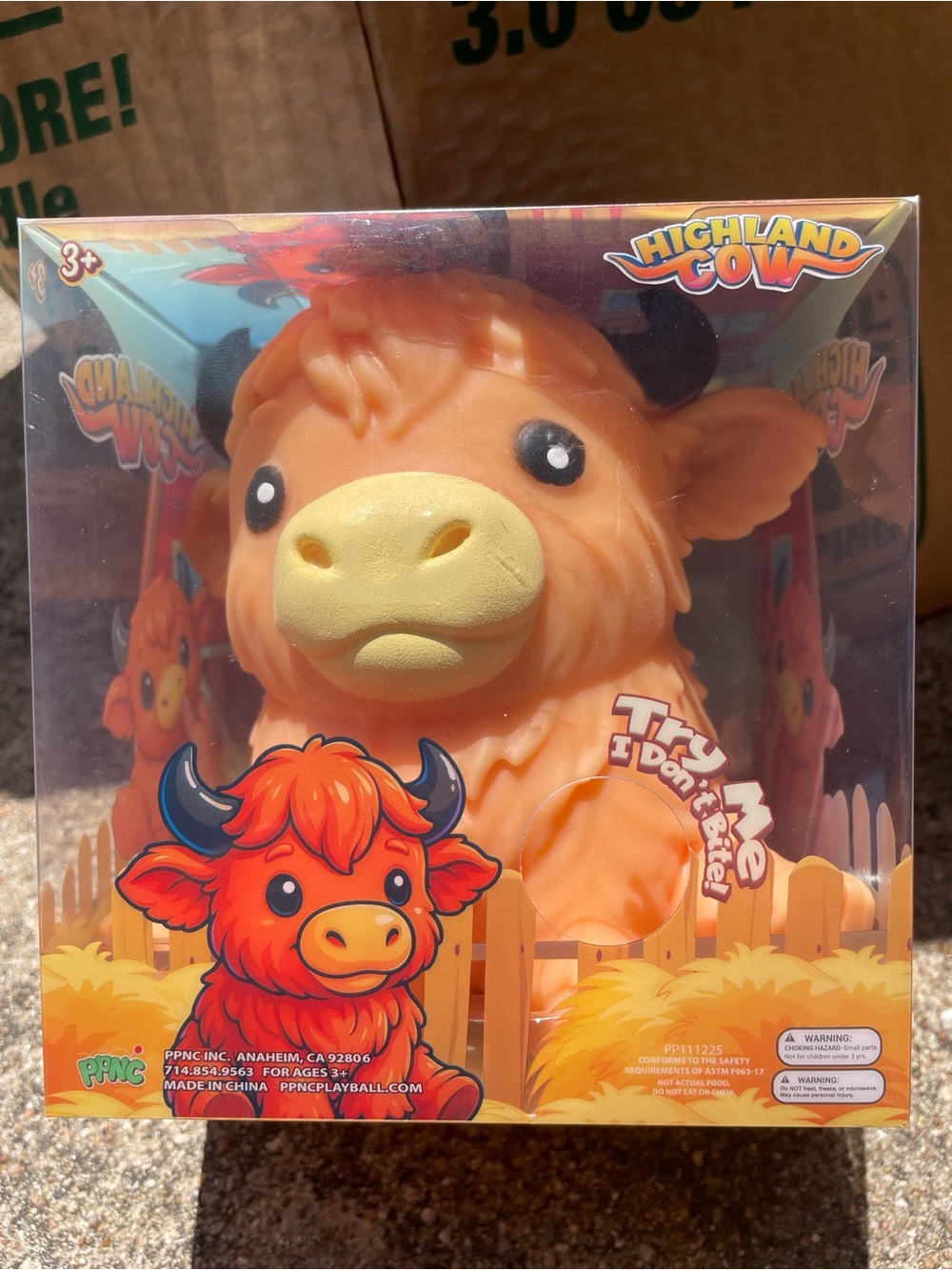 Viral Limited PPNC Highland Cow Squeezable Stress Reliever Plush Toy